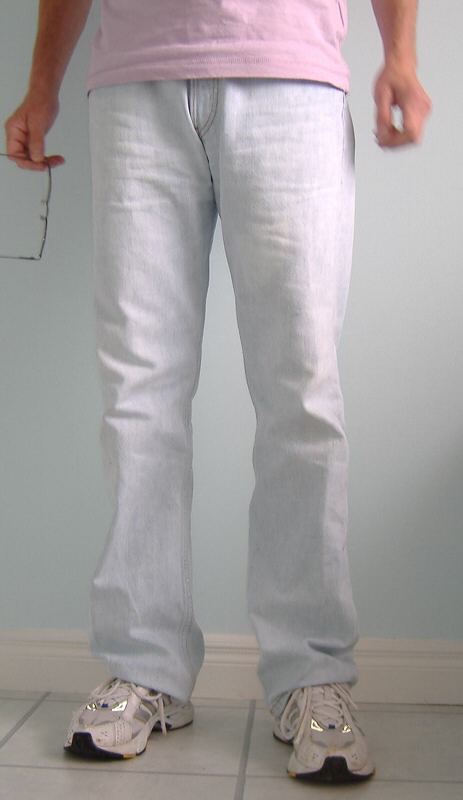 Foreskin restoration t-tape under clothes jeans pants